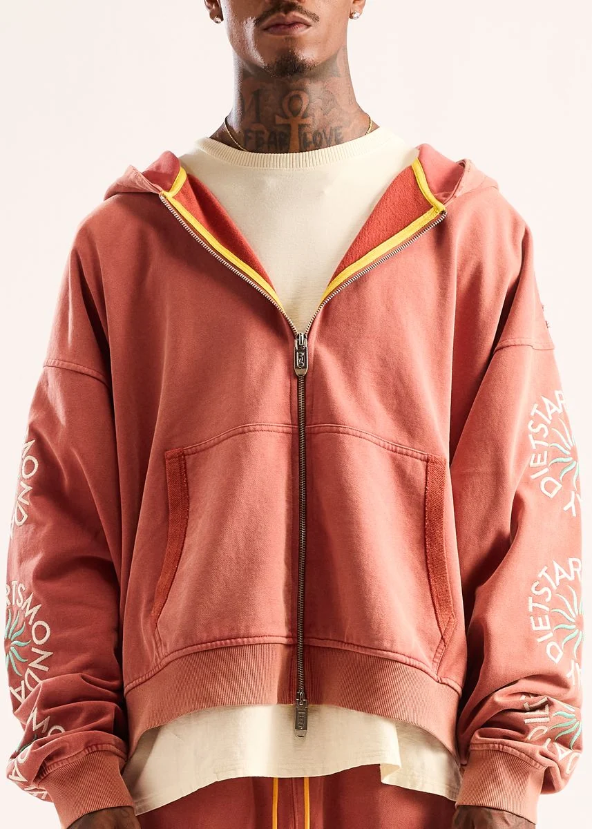 Sol Full Zip Hoodie - Red - Image 3