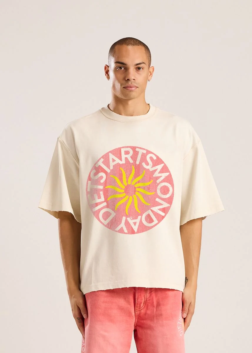Sol T-Shirt - White/Washed Red - Image 2