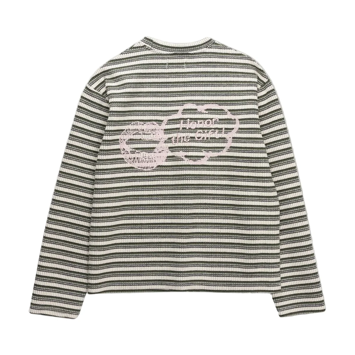Speak Striped Crew - Olive - Image 2