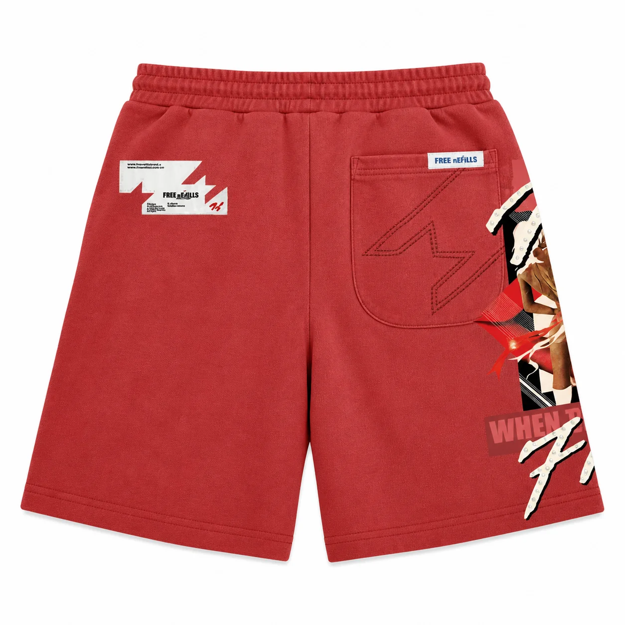 Temptation Shorts - Red - Image 2