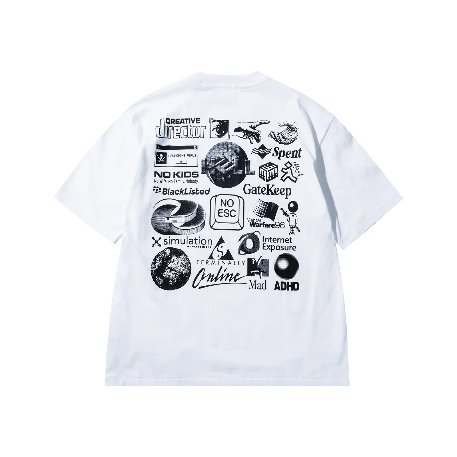 Terminally Online T-Shirt - White - Image 2