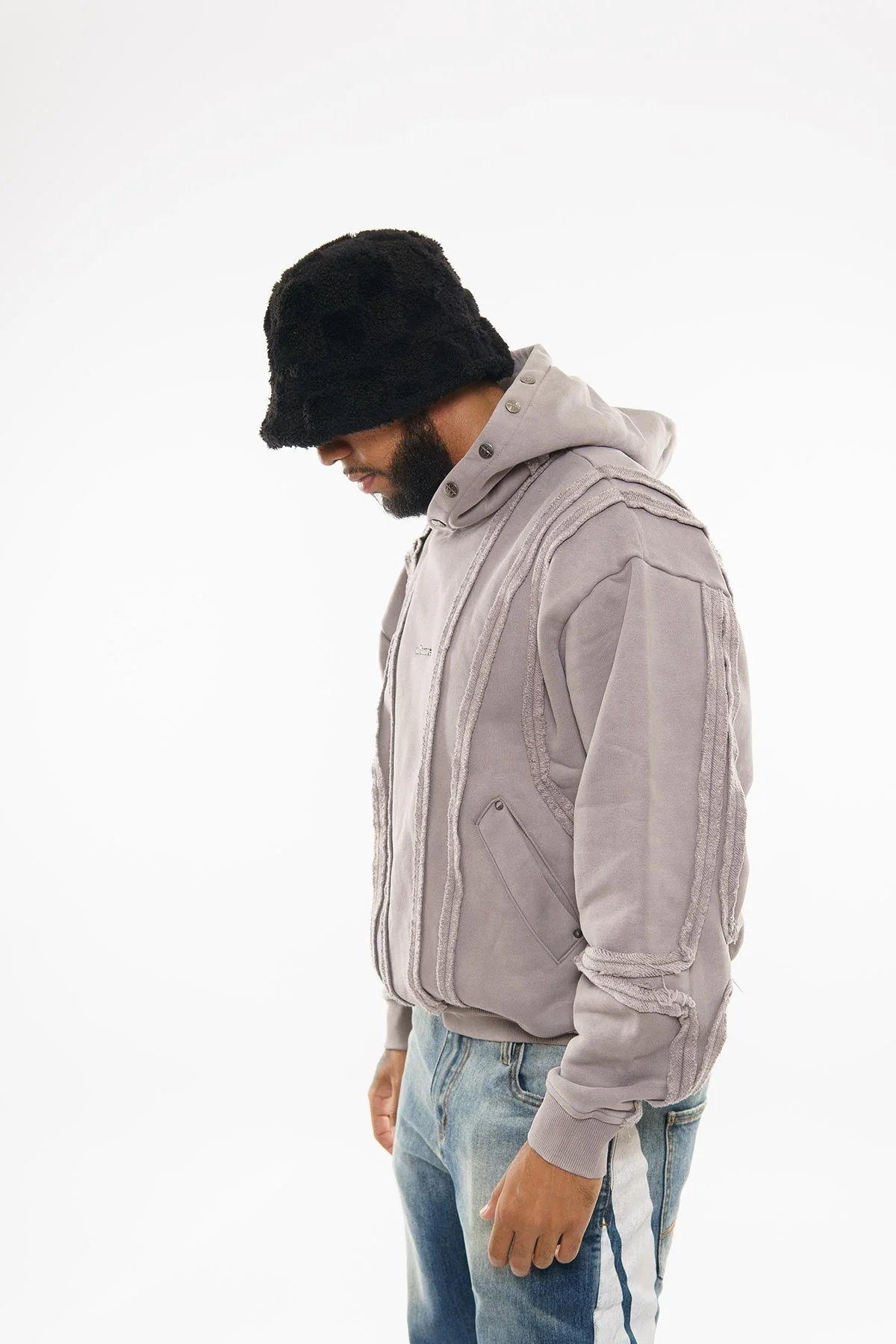 Unknown garment dyed cotton fleece pullover hoodie - Image 14