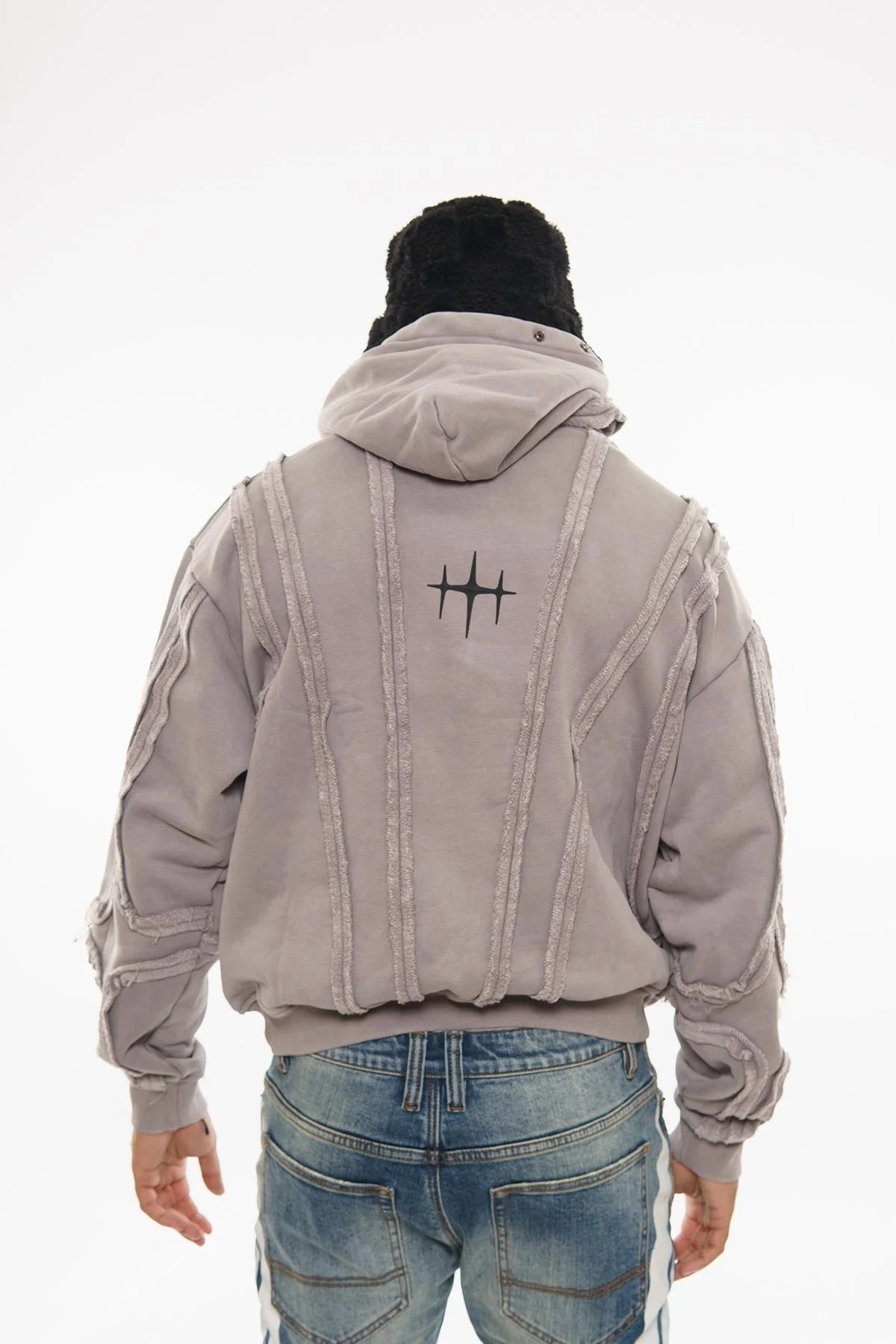 Unknown garment dyed cotton fleece pullover hoodie - Image 15