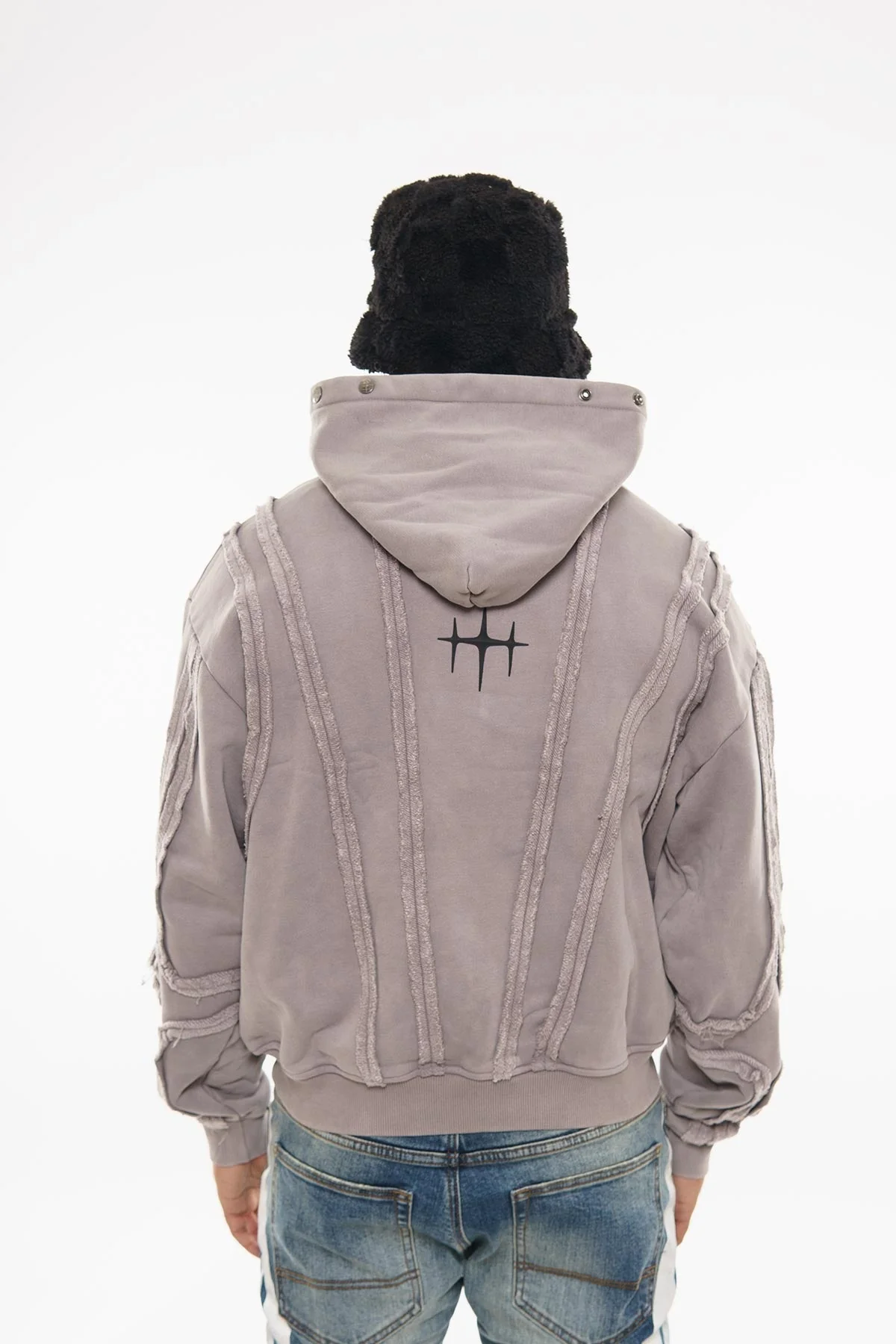 Unknown garment dyed cotton fleece pullover hoodie - Image 16