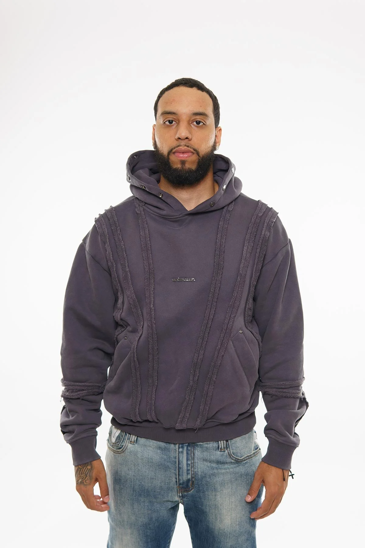 Unknown garment dyed cotton fleece pullover hoodie - Image 24