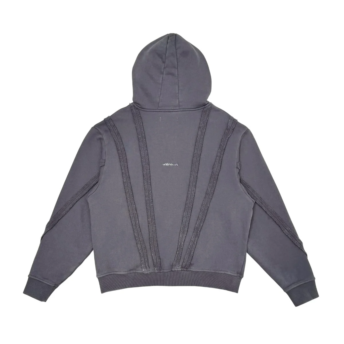 Unknown washed effect full-zip hoodie - Image 3