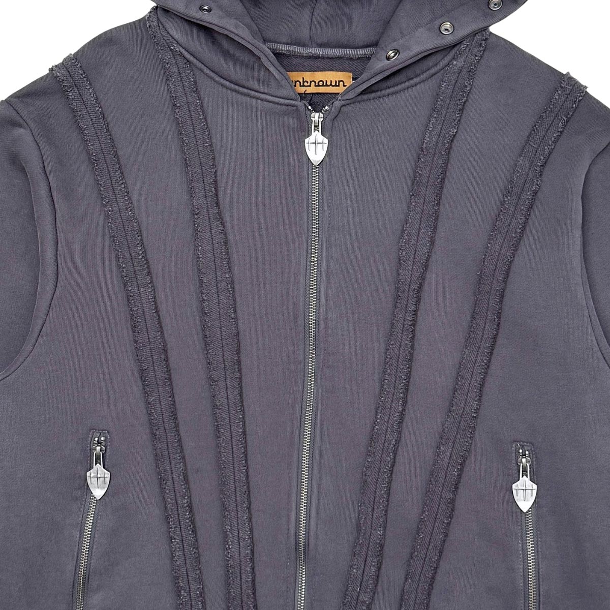 Unknown washed effect full-zip hoodie - Image 5
