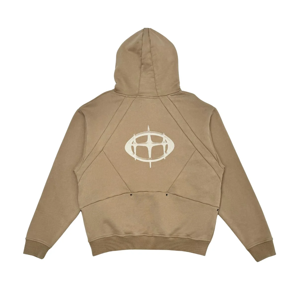 Unknown washed effect heavyweight cotton fleece hoodie - Image 4