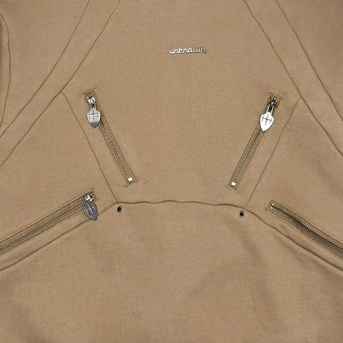 Unknown washed effect heavyweight cotton fleece hoodie - Image 5