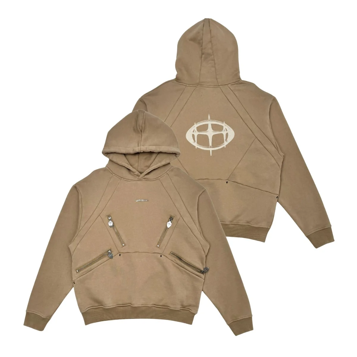 Unknown washed effect heavyweight cotton fleece hoodie - Image 7
