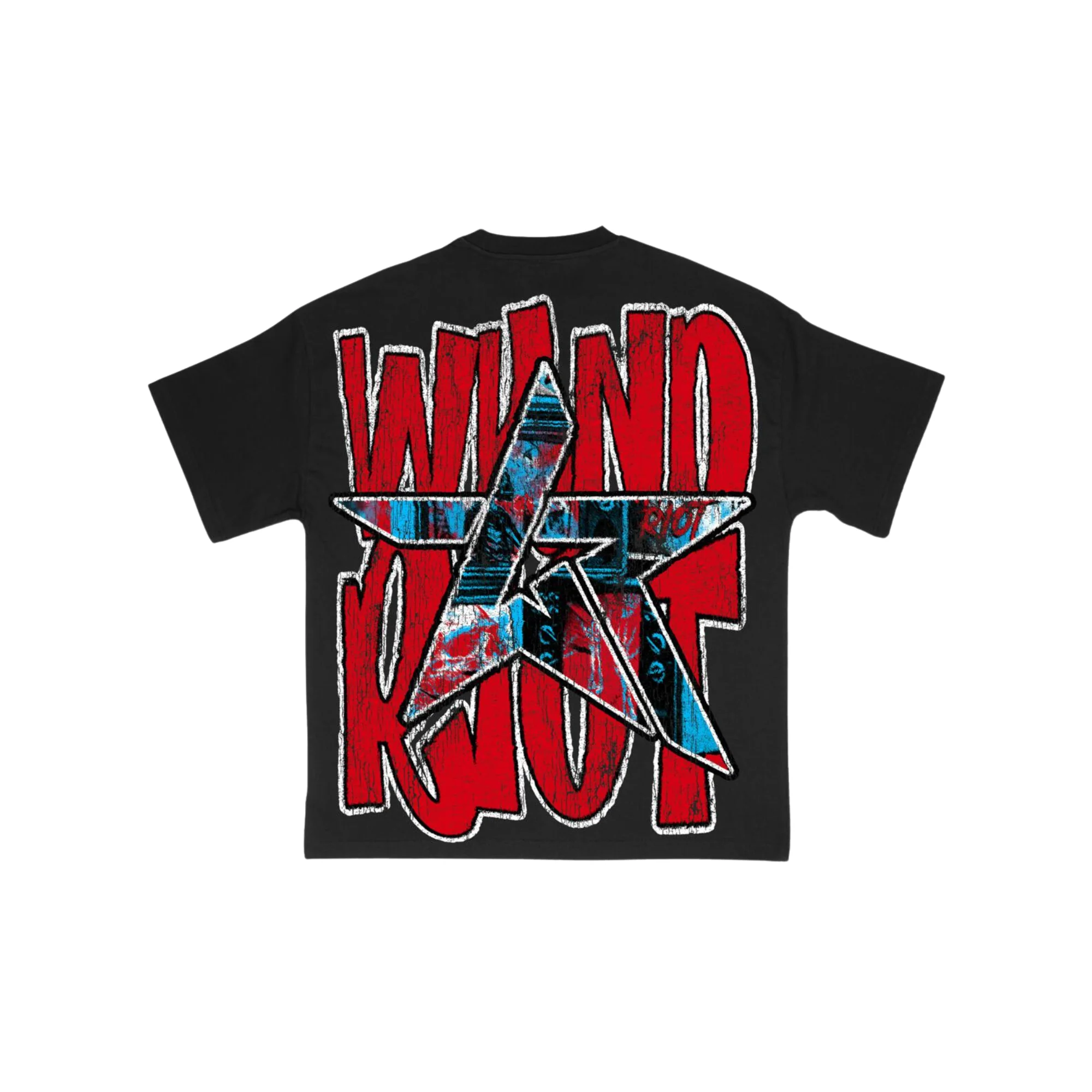 Watch Us Riot T-Shirt - Black - Image 2