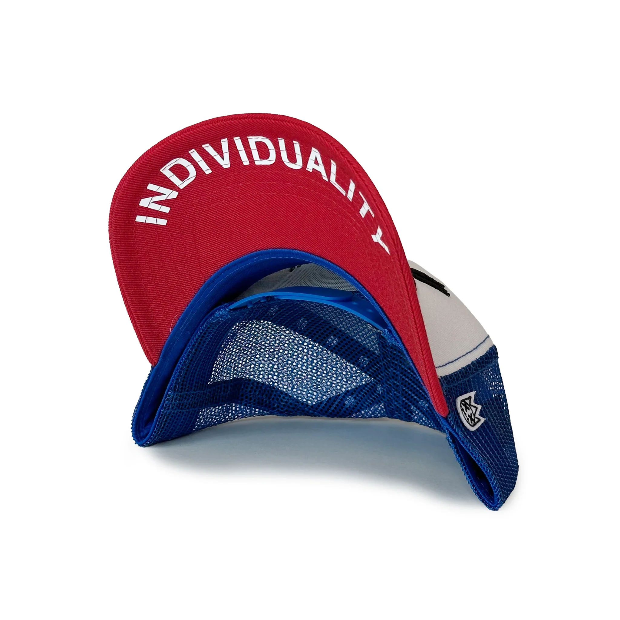 XX Visor Royal Mesh Trucker - White/Red - Image 2